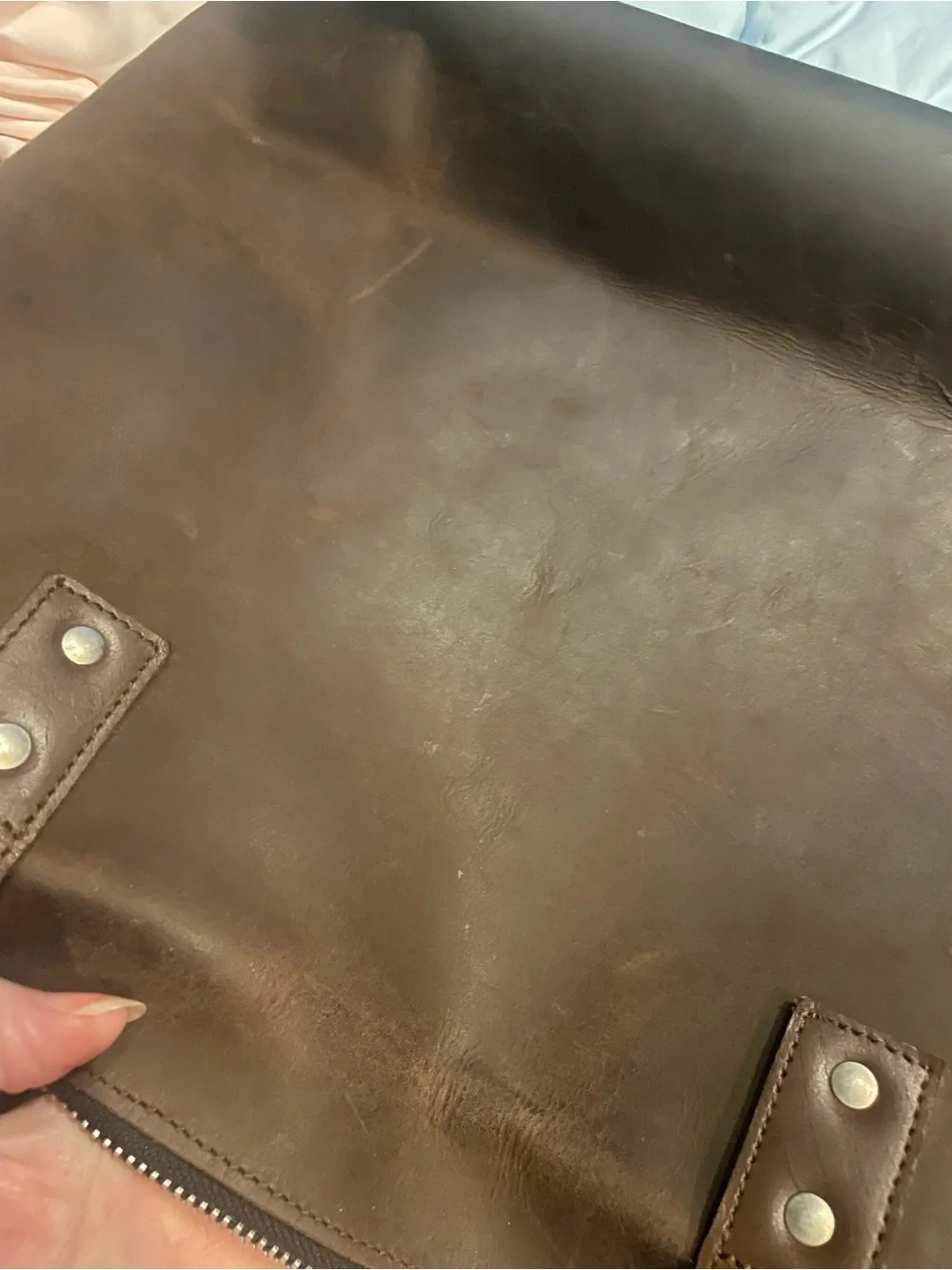 Classic Brown Leather Tote Bag - Stylish Everyday Carry